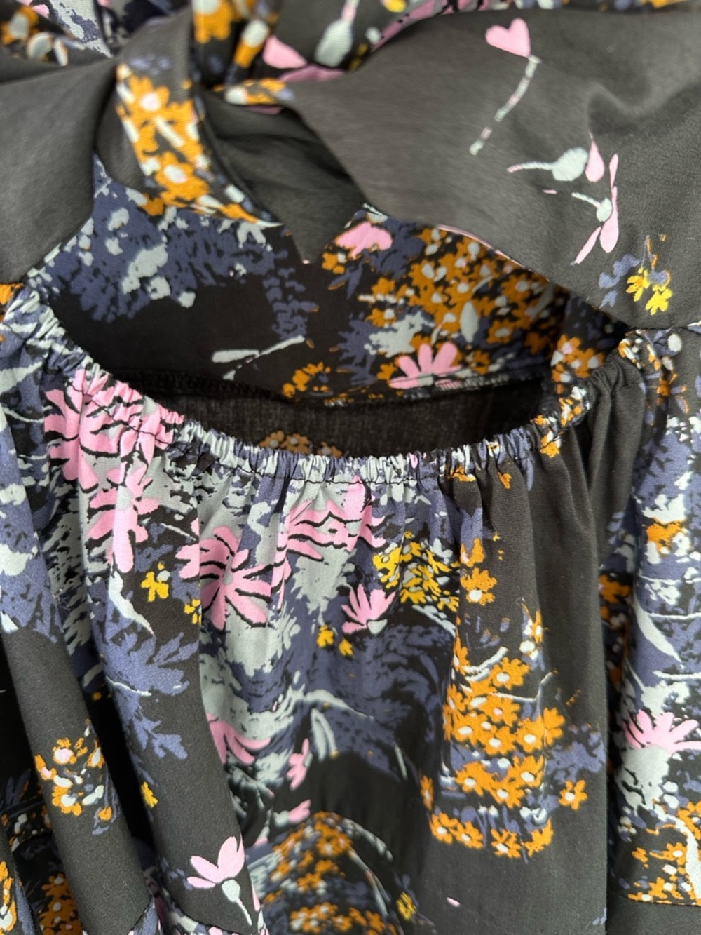 Free People Let The Sunshine In Print Cotton Pockets Dress Floral XL - Picture 6 of 14